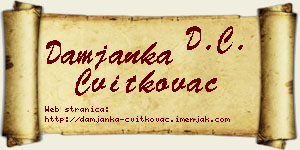 Damjanka Cvitkovac vizit kartica